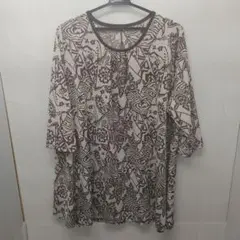ベージュ柄チュニック