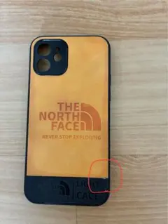THE NORTH FACE iPhone12用ケース オレンジ