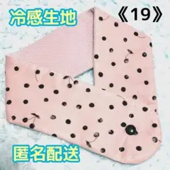 《19》アイスノンカバー首もとひんやり氷結ベルト用　（ドットチェリー薄桃）