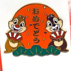 【ディズニーストア】おみくじピン　チップ　デール