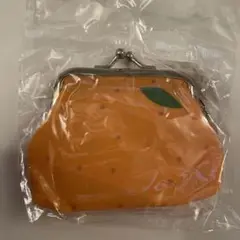 オレンジデザイン コインケース　がま口