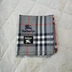 Burberrys チェック柄ハンカチ　グレー
