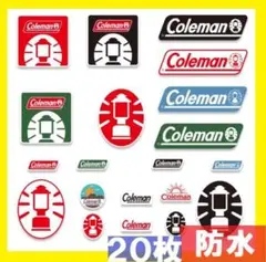 【20枚】Coleman コールマン アウトドア キャンプ 防水 ステッカー