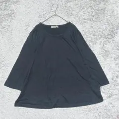 yumeakindoc.cオーバーサイズTシャツ長袖七分袖［4L］ブラック