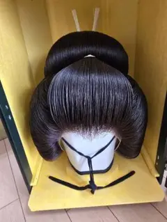chinarose　日本髪かつら　今西かつら　髪型げんこつ 今西、Lサイズ、一つ兵庫(ゲンコツ)中古舞踊かつら、日本髪