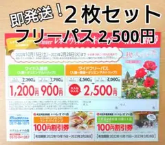 2枚セット!レオマワールド 優待券 イルミネーション