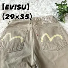 【EVISU エビス】　ハーフパンツ　コーデュロイ　かもめペイント　29×35
