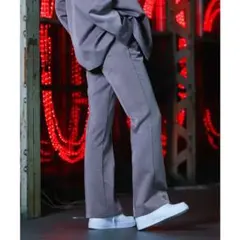 G.O.C ジーオーシー　セットアップ　パンツ　韓国　フレアパンツ　グレー