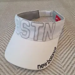 new balance サンバイザー 白 ユニセックス 男女兼用 調節可能