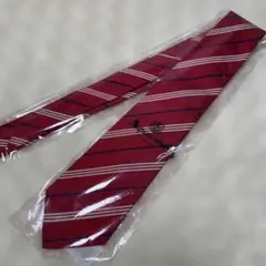 Aquascutum アクアスキュータム　新品タグ付きネクタイ　レッドストライプ
