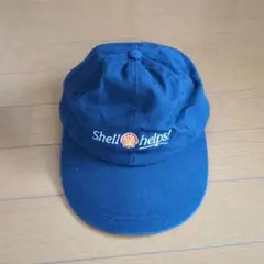 キャップ　ガソリンスタンド　シェル　ネイビー