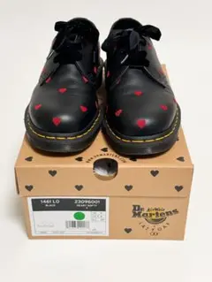 Dr.Martens LAZY OAF ハート柄 3ホールブーツ EU37 Dr.Martens×LAZY OAF☆コラボハートフラットシューズ23.5cm