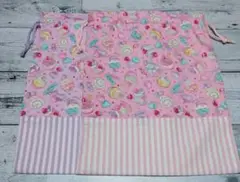 ハンドメイド　巾着袋　大　２枚セット/　8