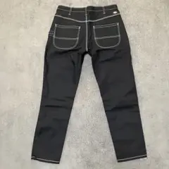 【美品】ディッキーズ ワークパンツ 白ステッチ 32 ブラック ペインター