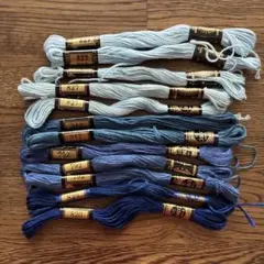 DMC 刺繍糸セット 青系　12本セット