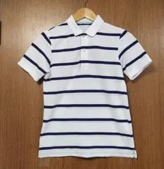 【訳アリ】ジーユー GU ボーダーポロシャツ メンズ Sサイズ