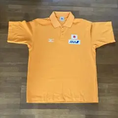 ミズノ　mizuno ポロシャツ　オレンジL サイズ　卓球　テニス　バドミントン