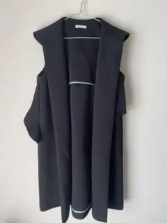 【美品】 yori ヨリ ボンディングロングジレ フード フリーサイズ ブラック 2025年最新】yori ボンディング ロング ジレの人気アイテム