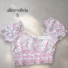 alice+olivia フラワープリント トップス S