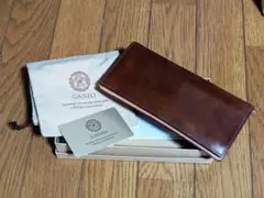 GANZO コードバン 長財布 小銭入れ付き 専用クリームセット