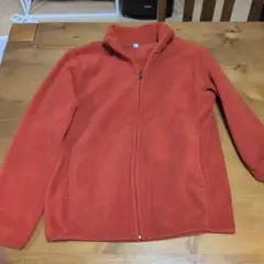 オレンジ フリースジャケット フルジップ