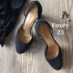 FOXEY スエードパンプス イタリア製(35 1/2)