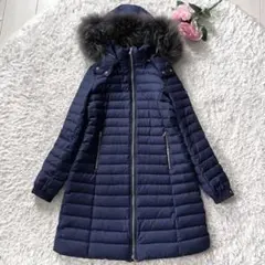 美品✨ タトラス CIMA Rライン ダウンコート Aライン 美シルエット 紺