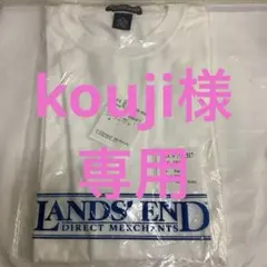 6830⑦【ランズエンド Lands' End ホワイト Tシャツ Mサイズ】