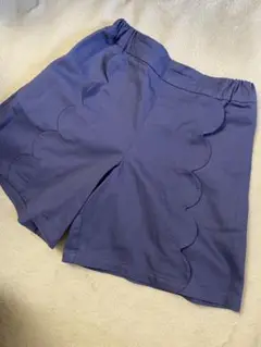 bebe ネイビー スカラップ ハーフパンツ 140