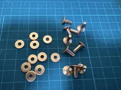 銅リベット (コッパーリベット 3.3x9.0mm) 10セット