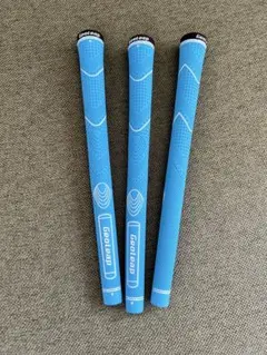 ゴルフグリップ 3個セット 水色