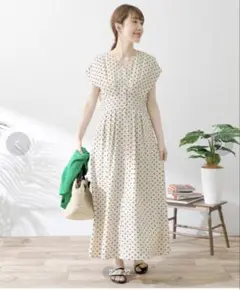 URBAN RESEARCH Sonny Label ドットプリントワンピース