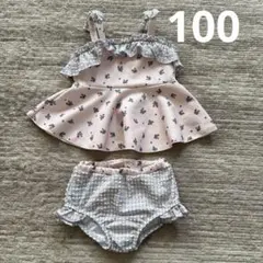 petit main いちご柄 セパレート水着 100サイズ
