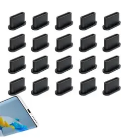 保護 防塵 USB Type-Cポート防塵保護カバー 22個