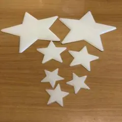 星型ステンシル 8個セット ホワイト