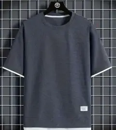 ダークグレー 半袖シャツ 2XLサイズ