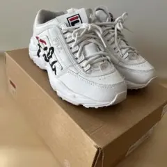 FILA ホワイト スニーカー　23.5cm