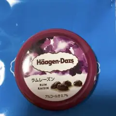 ハーゲンダッツ オリジナル缶バッジ　ラムレーズン