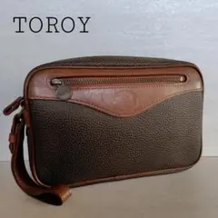 TOROY レザー クラッチバッグ ブラウン