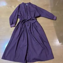 ロングスカート　M ワイン色