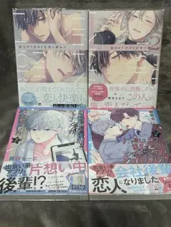 商業BL漫画 2作品まとめ売り（計4冊セット） バラ売り可。