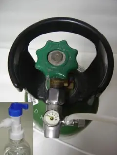 強炭酸水製作用ミニレギュレーター+炭酸水製作キット 手動ロック式蓋1個