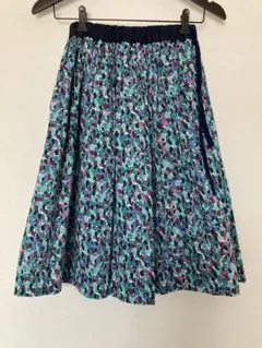 【美品】ハンドメイド　リバティ柄　スカート　裏地付　Mサイズ