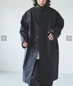 新品　OPENING ACT×+phenix ゴアテックロングコート 黒 phenix / プラスフェニックス】別注 GORE-TEX スタンドカラー