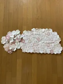 ピンクヘキサゴン　制作途中　パッチワーク