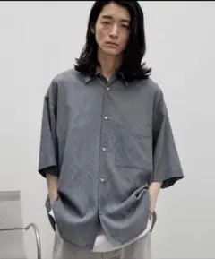 げんじプロデュース wym シアー 半袖 シャツ グレー ウィム