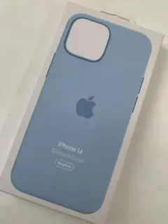 純正 未開封 iPhone 14 シリコーンケース スカイ