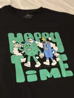 Happy Time Tシャツ 黒 420