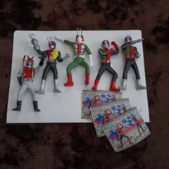 仮面ライダー1から5号セット　ガシャポン