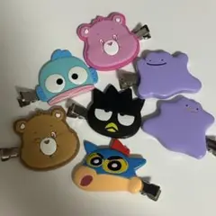 キャラクタークリップ7個セット ヘアクリップ